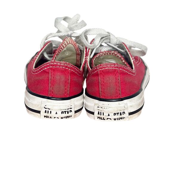 CONVERSE Converse Chuck Taylor All Star Low Top Sneakers Shoes Red Kids US 13 - Picture 8 of 13
